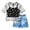 j-979Black166, variant on MEZZALL Kids Girls Summer Outfit Sets O-Neck Print Mesh Tops With Denim Shorts And Tank Piece Cute Casual Playwear Soft Children Fashion Clothes Sets