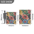 thumbnail image 6 of Yayeee Throw Blanket for Couch Soft Warm 50" x 60" Sofa Chair Bed Decoration, Dark Floral, 6 of 7