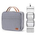 thumbnail image 1 of Neceser de viaje colgante, organizador de artículos de tocador de viaje para cosméticos de gran capacidad para mujeres con 4 compartimentos y 1 gancho resistente, 1 of 4