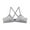 Gray, variant on Fesfesfes Bras for Women Knitting Stretchy Minimizer Bras Solid Color Cross Back Training Girls Bras 10-12 Years Old