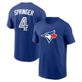 thumbnail image 1 of Men's Toronto Blue Jays George Springer Royal Home Name & Number T-Shirt, 1 of 3