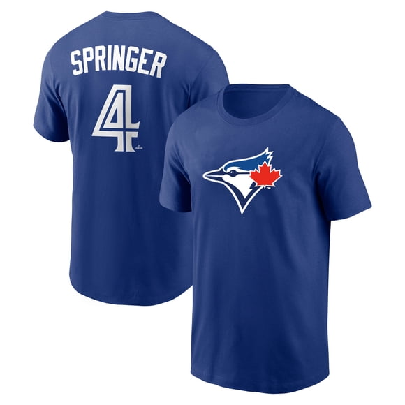 Men's Toronto Blue Jays George Springer Royal Home Name & Number T-Shirt
