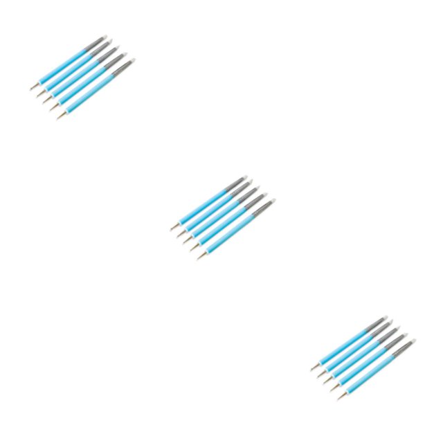 Eigraketly 10 unidades/juego de bolígrafos para puntear de doble cabeza, surtido de herramientas para esculpir arcilla polimérica, bricolaje, Type1 NO1