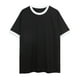 thumbnail image 2 of pstuiky camisetas de manga corta para hombre, Camisa de verano para hombre, holgada, a la moda, informal, con contraste de colores, cuello redondo y mangas cortas. camisas casuales para hombre l, 2 of 6