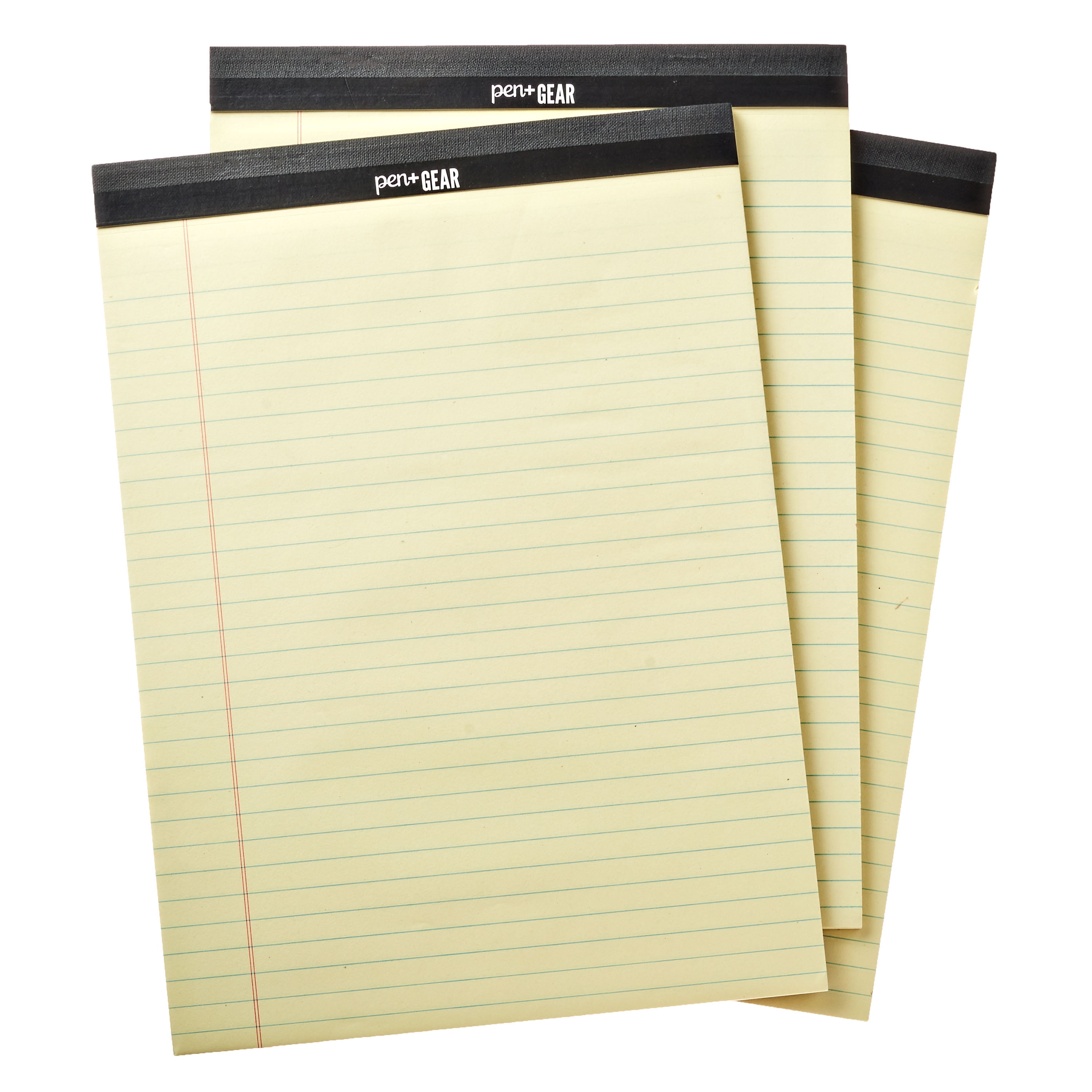 Pen + Gear Legal Pads, Canary Paper, 50 Sheets, 3 Count