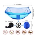 thumbnail image 4 of Hamaca de camping LFL con mosquitera azul 250x120 cm, 4 of 6