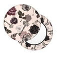 thumbnail image 2 of Balery Retro Red Black Roses Fundas de asiento para taburete de bar redondo de tela de terciopelo ajustables que protegen de arañazos y manchas para sillas de 14 a 17 pulgadas.-14 inch, 2 of 7