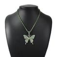 thumbnail image 1 of Collier Papillon Chaîne Vintage Pendentif Papillon en Strass pour Femmes, 1 of 10