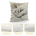 thumbnail image 4 of YINGXI  Cat Throw Pillow Covers Animal Painting Pillow Cases Pet Farmhouse Decorative Cushion Covers for Sofa Couch 18x18in, 4 of 5