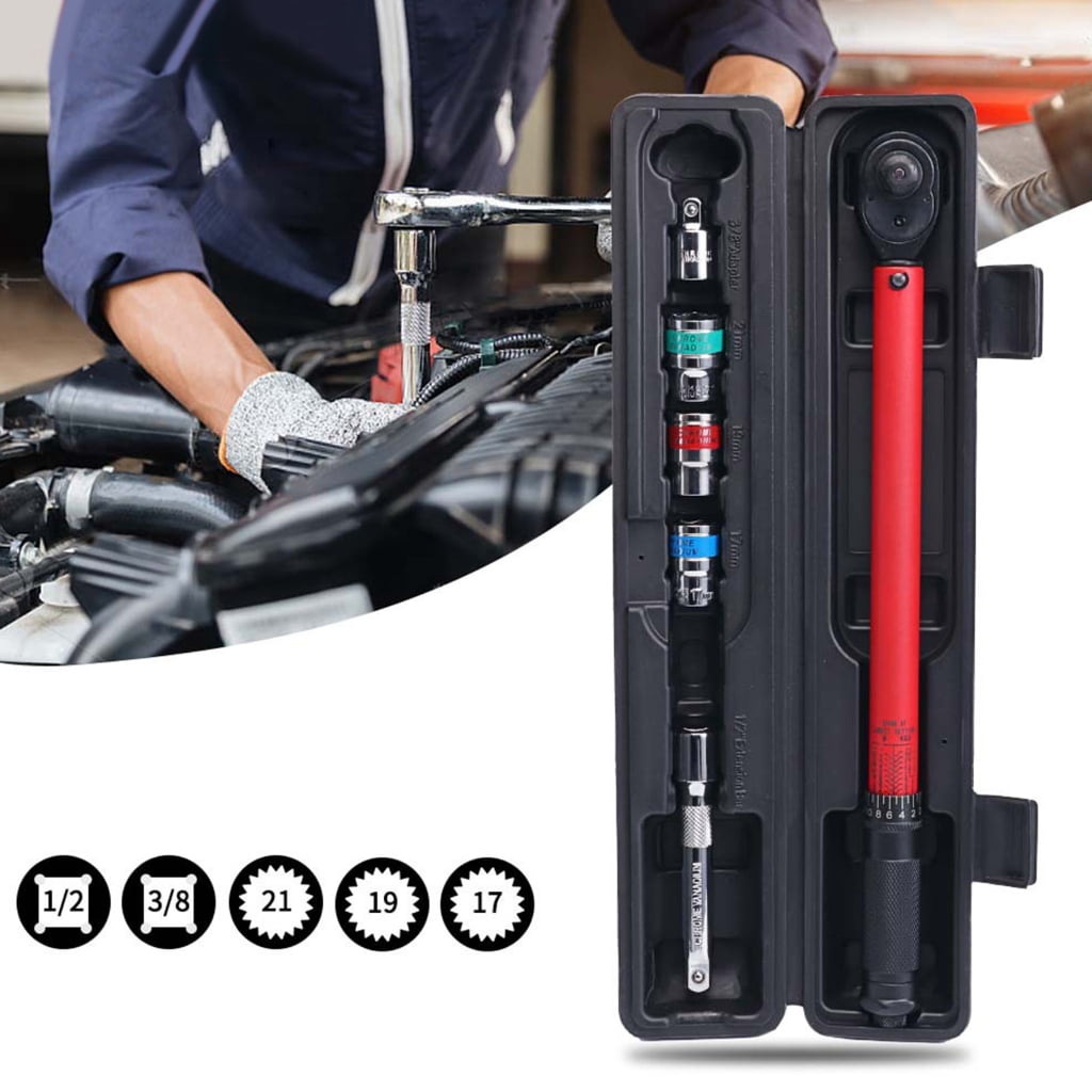 Zeiwohndc Automotive Torque Wrench Set with Ergonomic Grip for Comfortable Long Terms Use