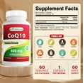 thumbnail image 2 of Best Naturals CoQ10 400 mg, Heart Health & Immune Support, Antioxidant Supplement, 60 Capsules, 2 of 8
