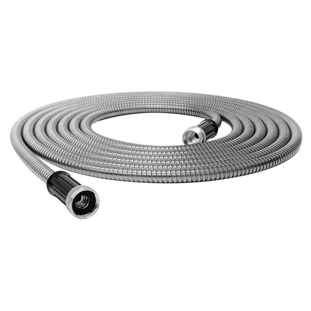 Bionic Steel Stainless Steel Super Durable Metal Garden Hose Lightweight & KinkFree, 75 ft