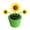 Light Green, variant on AURORA TRADE Cute Solar Power Flip Flap Flower Insect for Car Decoration Swing Dancing Flower Eco-Friendly Bobblehead Solar Dancing Flowers in Colorful Pots