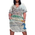 thumbnail image 1 of Madeline Paris-vestido holgado con bolsillos para mujer traje de verano con acuarela, 1 of 6