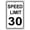 Color 639, variant on Speed Limit 30 MPH Miles Per Hour Black Letters Zone Slow Down Speeding Restriction Alert Attention Caution Warning Notice Aluminum Metal Tin 8"x12" Sign Plate