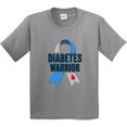 thumbnail image 3 of Inktastic Diabetes Warrior Diabetes Awareness Ribbon Youth T-Shirt, 3 of 5