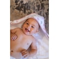 thumbnail image 6 of Spasilk Baby Hooded Towel Bath Set, Muslin Printed Hood, Pack of 2, Pink Shells, 6 of 8