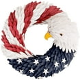 thumbnail image 3 of LAMIRO American Eagle Wreath,Americana Patriotic Wreath,Glory Patriotic American Flag Wreath For Front Door Window Wall Decoration (15") Independence Day Fourth Of July, 3 of 4