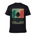 thumbnail image 6 of T-shirt Mexico Flag  Soft Cotton Adult Heat-Transfer Graphic T-Shirt - 180g Breathable Fabric, Unisex Summer Casual Wear with Durable Heat-Printed Design, 6 of 10