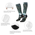 thumbnail image 3 of KLL Turtle In Jungle Waterfall Print Cool Socks Men's Women's Crew Socks Funny Crazy Novelty Stockings, 3 of 6
