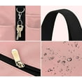 thumbnail image 4 of Kwuty Large Tote Bag for Women Waterproof with 12 Pockets Top Zipper Closure Utility Teacher Nurse Bags for Work School（Pink）, 4 of 4