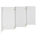 thumbnail image 4 of Red Lantern 3 ft. Short Woven Fiber Folding Screen - White - 6 Panel, 4 of 7