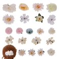 thumbnail image 1 of 21 pinzas para el pelo con forma de flor, pasadores para el pelo, pinzas para el pelo, accesorios para el pelo con flores para mujer, 1 of 2