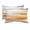Gray Orange, variant on Gray White Outdoor Pillows for Chaise Lounge Chair Waterproof Lumbar Pillows with Insert&Adjustable Strap Beach Headrest Pillow Vintage Country Abstract Gradient Mottled Pillow for Patio Pool 11"x16"