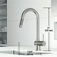 thumbnail image 4 of Gramercy Single-Handle Pull-Down Sprayer Kitchen Faucet with Touchless Sensor in Stainless Steel, 4 of 15