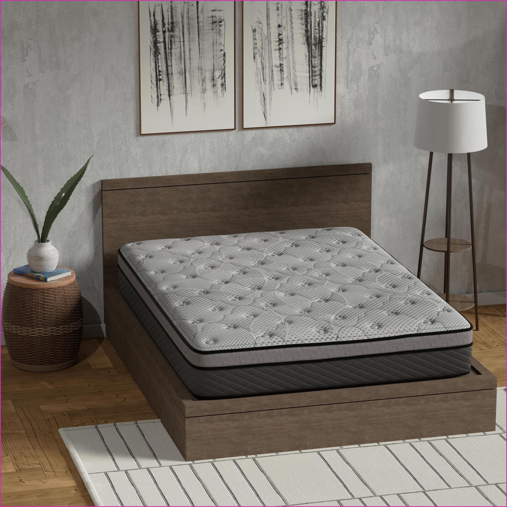 Mattresses 12 Inch Medium Firm Hybrid Mattress with Cooling Gel & Pocketed Coils | Foam+Spring | King