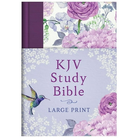KJV Study Bible KJV Study Bible - Large Print [hummingbird Lilacs], (Hardcover)