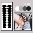 thumbnail image 1 of 24Pcs Acrylic False Nails Press On Square Flower Design Artificial Nail Tips Full Cover Manicure Supplies, 1 of 10