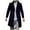 Navy Tops for Men, variant on IYTR Men's Winter Wool Blend Long Overcoat Classic Fit Business Trench Coat Slim Fit Warm Outwear with Buttons Gray L