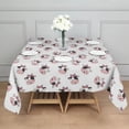 thumbnail image 3 of White Cow Bow Pattern Square Tablecloth,Waterproof Square Table Cover,Wipeable Spillproof Washable Table Cover for Home Kitchen Party Decor 42"X42"(107x107cm), 3 of 6