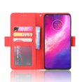 thumbnail image 3 of Case for Motorola MOTO One Hyper Cover Adjustable Detachable Card Holder Magnetic closure Leather Wallet Case - Red, 3 of 5