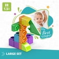 thumbnail image 2 of Engino: Qboidz Baby - My First Steps - Large - 72pc Brick Set, Dual-Dimension Build & Connect, Stack & Click Assembly, Open Play, Toddlers Kids 18mo+, 2 of 5