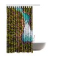 thumbnail image 2 of ABPHQTO Cortina de ducha de baño de poliéster impermeable Forest 160x180 cm, 2 of 2