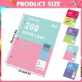 thumbnail image 3 of A4 Blank Notebook 200 Pages - 55gsm Unlined Thick Writing Journal for School & Office, Smooth Paper Sketchbook for Note Taking, Drawing & Daily Journal (Blue & Pink), 3 of 4