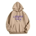 thumbnail image 4 of MHFRRA Sudadera con Capucha Estampada y Elegante para Uso Informal, Cómoda y Versátil para El Día A Día Marrón, 4 of 5