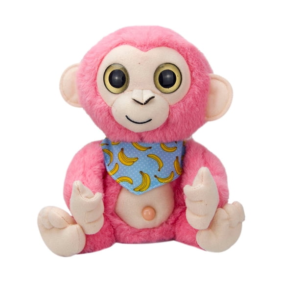 Electric Monkey Plush Toy Talking Mimicry Interactive Electronic Pet Repeats What You Say Stuffed Animal for Kids Boys Girls Birthday Holiday Gift