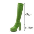thumbnail image 5 of Fesfesfes Riding Boots For Women Fashion Large Size Boots Long Tube High Heels Shoes Boots Boots Knight Boots Over The Knee Boots US:5.5(36), 5 of 5