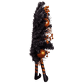 thumbnail image 2 of Kurt Adler Un-Lit Halloween Themed Holiday Wreath, Orange & Black, 33in, 2 of 5