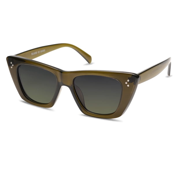 Gafas de Sol SOJOS Retro Ojo de Gato SJ2199 Polarizadas UV400 para Mujer