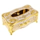 thumbnail image 5 of Caja de pañuelos de acrílico de estilo europeo, lujosa funda para servilletas de rosa, blanco dorado Sunnimix Lujoso soporte para pañuelos de rosa, 5 of 8