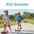 thumbnail image 6 of JUNLING Kick Scooter for Kids, Toddler Scooter with 3 Light Up Wheels and Adjustable Height for Children 3-14 Years Old Girls and Boys, Brown, 6 of 6