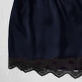 thumbnail image 3 of Women's 4 Piece Soft Satin Pajama Set Sleepwear Navy Blue XL, 3 of 6