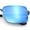 Gunmetal - Blue Mirror, variant on Mens Rimless Narrow Rectangle Dimensional Metal Frame Sunglasses Gold - Brown
