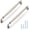 Brushed Nickel, variant on SUMMIT - Cabinet Handles, Antique Brass Drawer Pulls, 6-1/4 inches Zinc Alloy Cabinet Hardware with Screws, 5 Pack, for Kitchen Dresser Closet Bathroom Cabinets