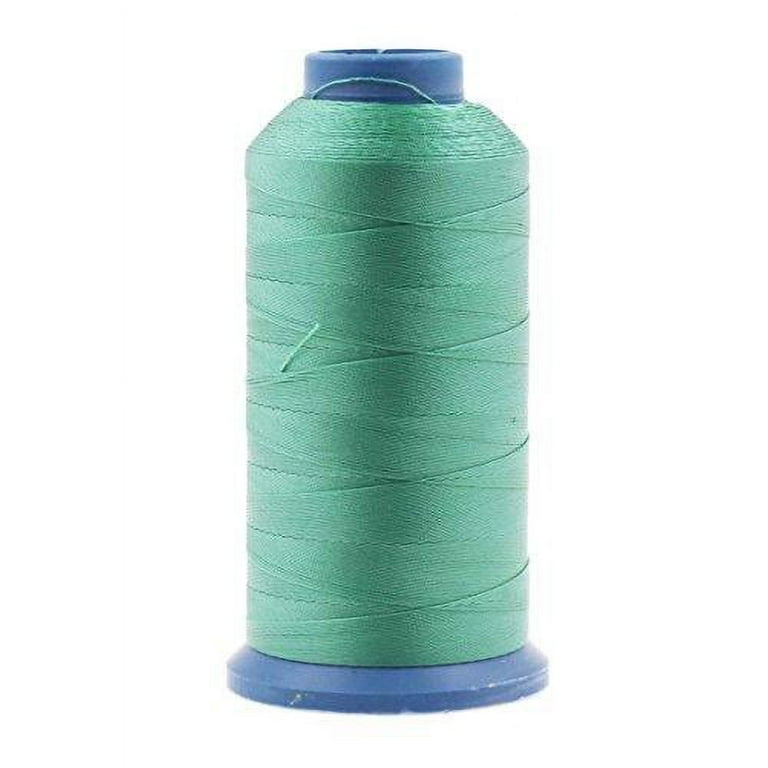 Mandala Crafts Bonded Nylon Thread for Sewing Leather, Upholstery, Jeans and Weaving Hair; Heavy-Duty; 1500 Yards Size 69 T70, Blue