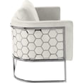 thumbnail image 4 of Meridian Furniture Casa Cream Velvet Upholstereded Loveseat, 4 of 10
